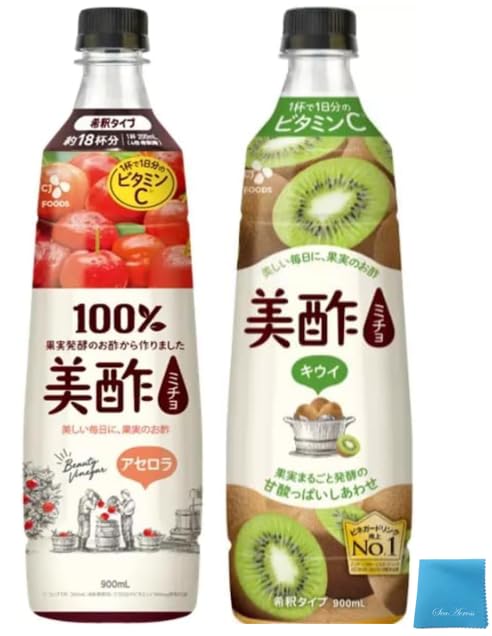 Amazon.co.jp: 美酢 ミチョ アセロラ 900ml + キウイ 900ml