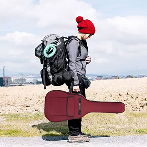 Sac à guitare Réglable Case Gig Sac à dos doux acoustique imperméable Support de couverture classique 40/41 pouces rouge… - Les Beatles, Paul McCartney, John Lennon, RIngo Starr, George Harrison Sac à guitare Réglable Case Gig Sac à dos doux acoustique imperméable Support de couverture classique 40/41 pouces rouge… – Image 6