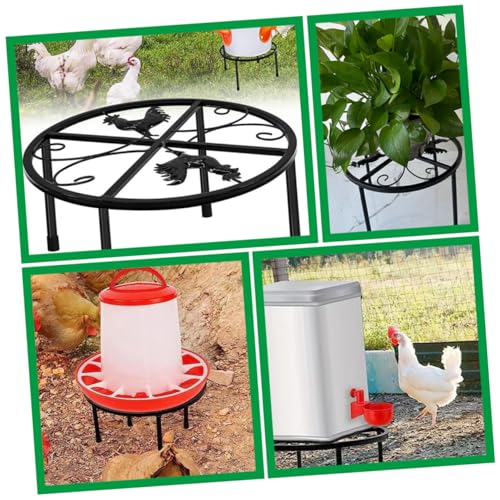 Accessoires pour poulailler support de mangeoire en métal - 7