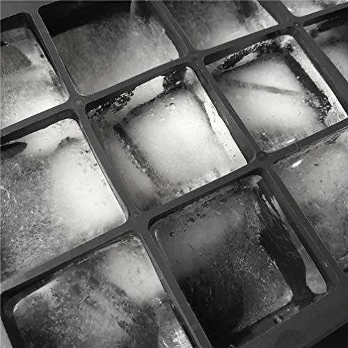 Forma de silicone para cubos de gelo Cabilock 1 peça, formato quadrado, chocolate, flexível, para fa