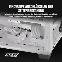 Corsair RM750x SHIFT Vollmodulares ATX-Netzteil - Modulare Seitenschnittstelle - ATX 3.1- & PCIe 5.1-kompatibel - Null-Drehzahl-Lüftermodus - 105°C-Kondensatoren - 80 PLUS Gold-Effizienz - Weiß – Ansicht 4