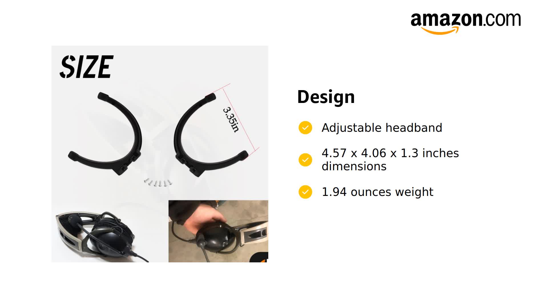 Amazon.com: HQPARRTS Headset Earcup Parts Yokes Bails Stirrups and