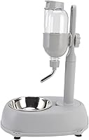 Vista 1 de Dispensador de agua de pie para mascotas, dispensador de agua desmontable para alimentos, botella con gancho de altura ajustable, dispensador