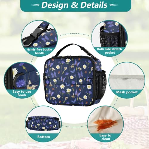 Lonchera térmica escolar infantil impermeable con correa para evitar pérdidas 6