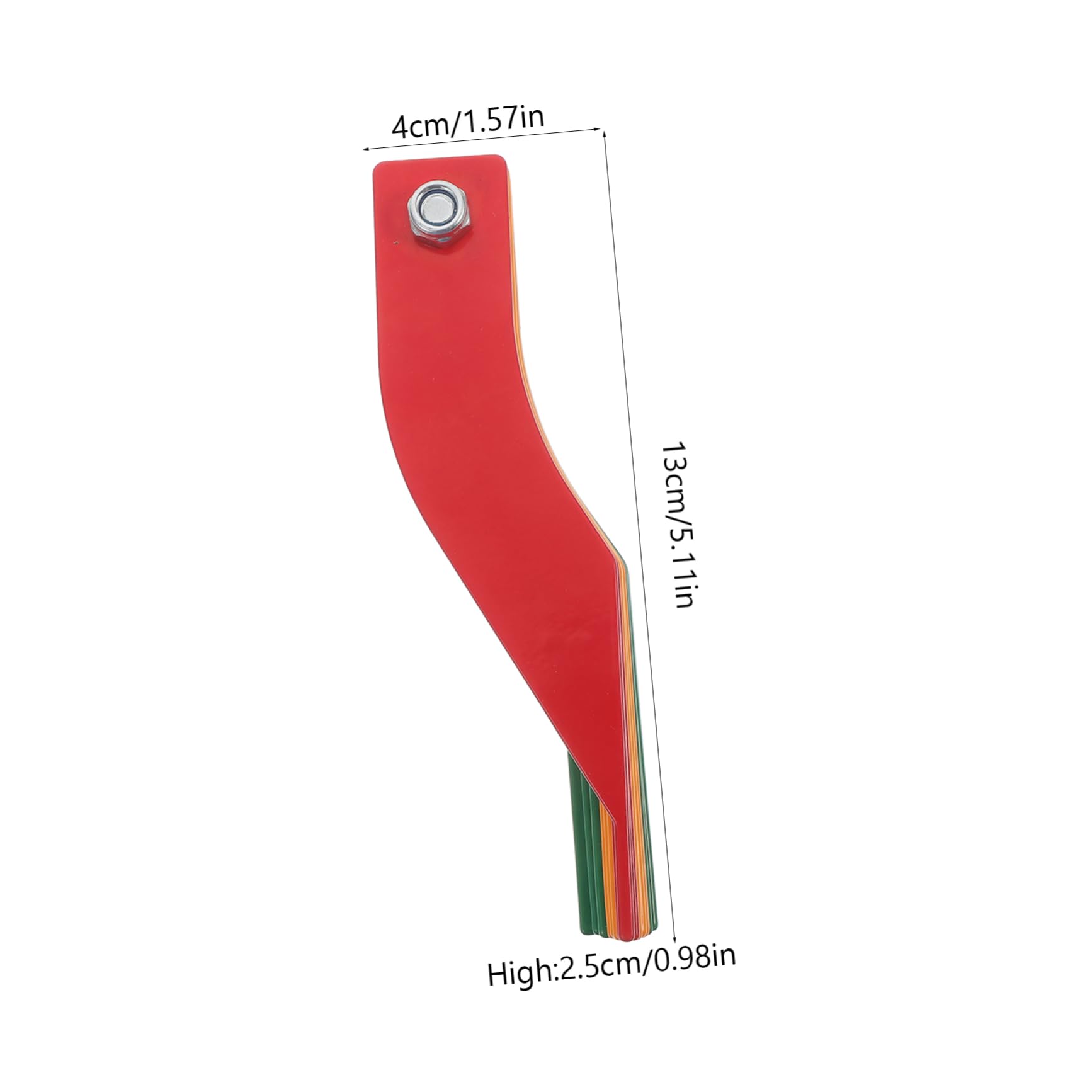 VINTORKY Automotive Brake Pad Measuring Gauge Tool Durable Thickness Ruler for Accurate Measurement of Brake Pads Compact and Portable Design for Easy Storage and Use