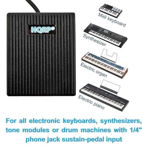 Best Digital Piano Accessories: 5 Must-Have Accessories 10 HQRP Sustain Pedal Replacement for Yamaha FC5 FC-5 – Foot Switch for Digital Piano & Keyboard, Compatible with Yamaha P-45, P-125, PSR‑E373, DGX‑660, EZ‑220, YPT‑260, CP88, MODX8 (1/4" Jack) #1
