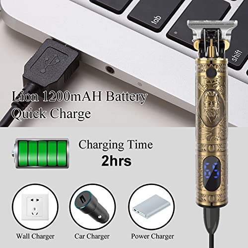 Professional Hair Clippers, Hair Trimmer, Beard Trimmer for Men Electric Cordless Trimmers with LCD Screen - Image 4