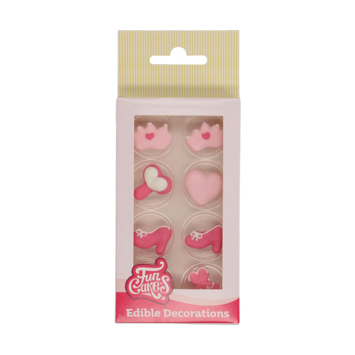 FunCakes Sugar Decorations Princess, Ready to use for decorating cakes, Great for cupcakes, muffins, and more, Edible Decorations, Set/8