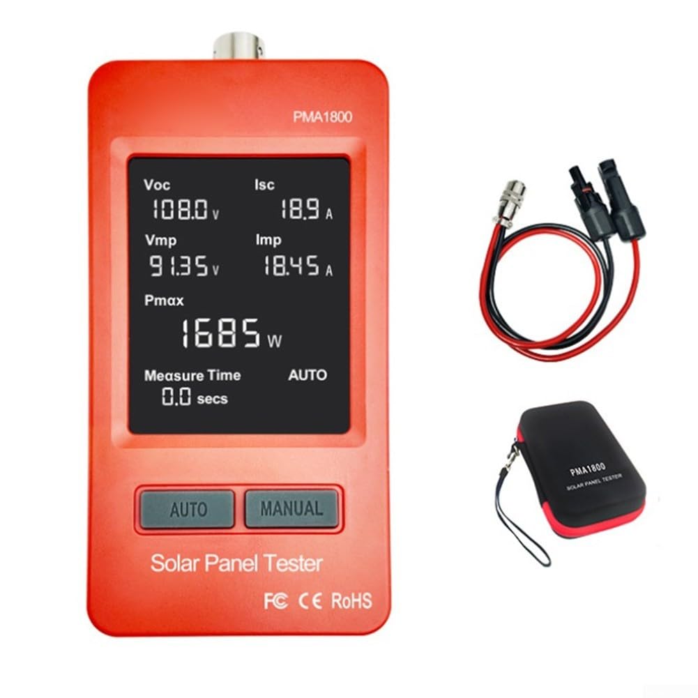 Tester per sistemi fotovoltaici per MPPT e misurazione 1800W e 800W Modelli 20V-120V Gamma di tensione 0-60A Schermo LCD corrente (1800W)