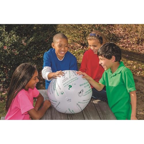S&S Worldwide Toss 'n Talk-About Getting Acquainted Ball. Beach Ball Style Ball, 16" Inflated Dia. Printed with Instructions or Questions to Encourage Social Interaction. Includes Activity Guide. by S&S Worldwide - Image 3