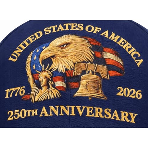 Image of USA Flag Hat American Flag Embroidered Patriotism On Display Comfortable Adjustable One Size Fits Most