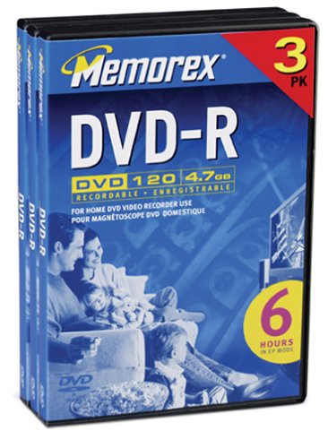 Memorex4.7GB DVD-R Media (3-Pack)