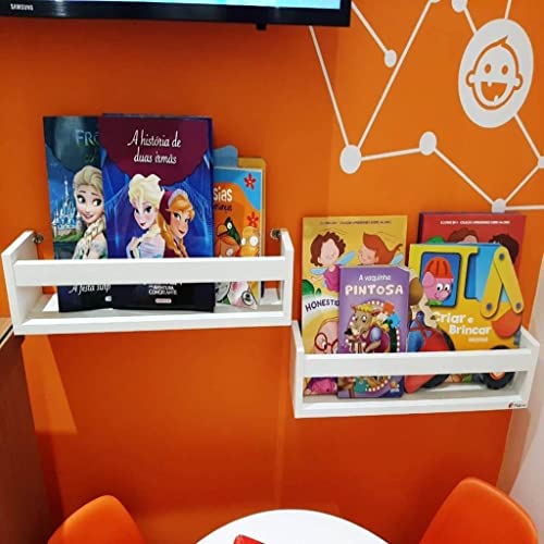 Prateleira Revisteiro de parede para livros infantil 3 peça