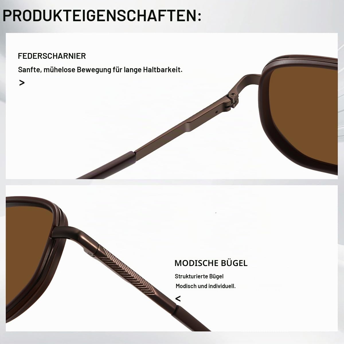 kimorn Polarisierte Sonnenbrille für Frauen Retro Quadratrahmen Sonnenbrille UV400 Schutzbrille