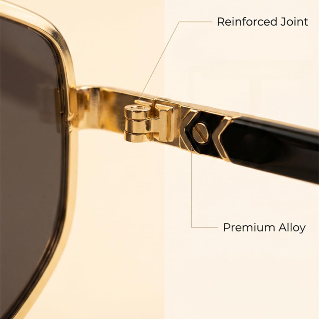 Gafas de sol Steampunk para hombre, de lujo, estilo retro