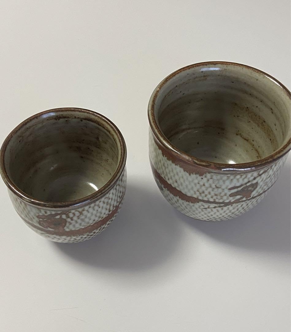 Amazon.co.jp: 益子焼 島岡達三 湯飲み茶碗ペア : ホーム＆キッチン