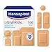 Hansaplast UNIVERSAL 100 Pansements, Pansements résistant à l’eau et à la poussière, Pansements stériles prédécoupés pour toute la famille