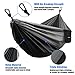 HCcolo Camping Hammock Portable Indoor Outdoor Tree Hammock with 2 Hanging Straps(10FT), Lightweight Nylon Parachute Hammocks for Backpacking, Travel, Beach, Backyard, Hiking- Support 550lbs
