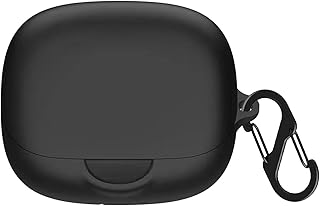 حافظة حماية من اتش اكس اف ار تي واي يو متوافقة مع انكر ساوند كور ايروفيت برو غطاء واقي السيليكون الناعم المقاوم للصدمات ملحقات حلقة تثبيت اسود