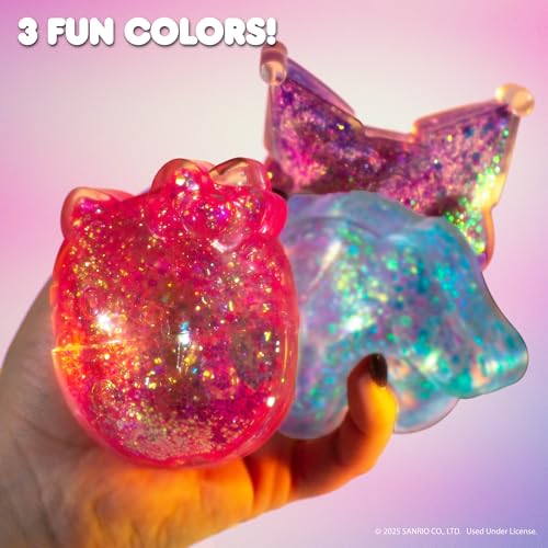 Image of Hello Kitty and Friends SLIMYGLOOP Gelli Gels - Kuromi, Slow Rising Sensory Squeeze Toy with Glitter, Gel Filled Fidget Toys