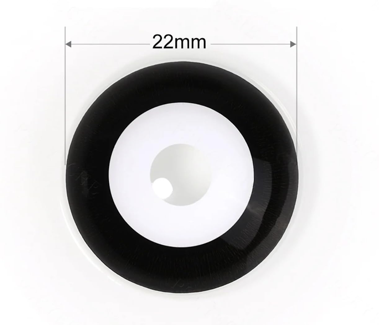Manson - Lentilles de contact Sclérale - 1 Paire de 2 lentilles - Utilisable pendant 1 an - Sans Correction - COSPLAY - HALLOWEEN