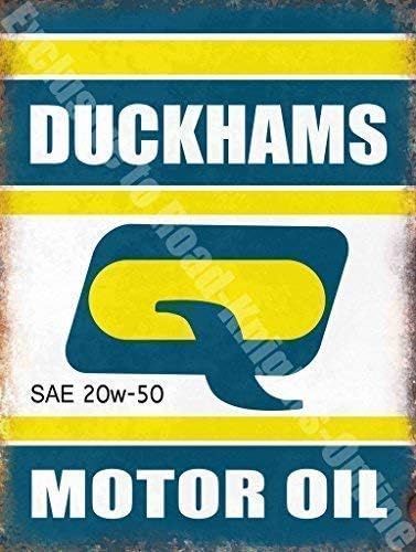 Duckhams Motor Oil Can Retro Vintage Garage Large Metal/Steel Wall Sign