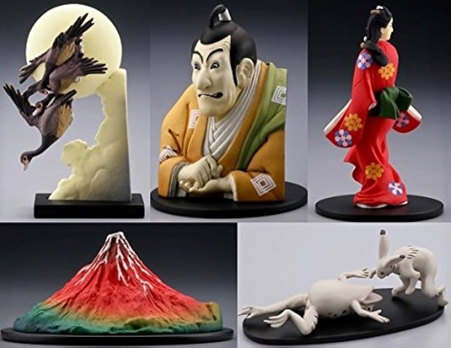 Amazon.co.jp: 海洋堂 カプセルQ 日本の切手 立体図録 全5種