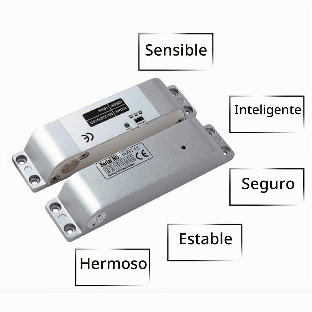 YAVIS Serratura Elettrica a Bloccaggio a Boccaggio DC 12V Fail Safe NC Modalità Serratura Elettronica per Controllo Accessi Sistema di Sicurezza con Ritardo