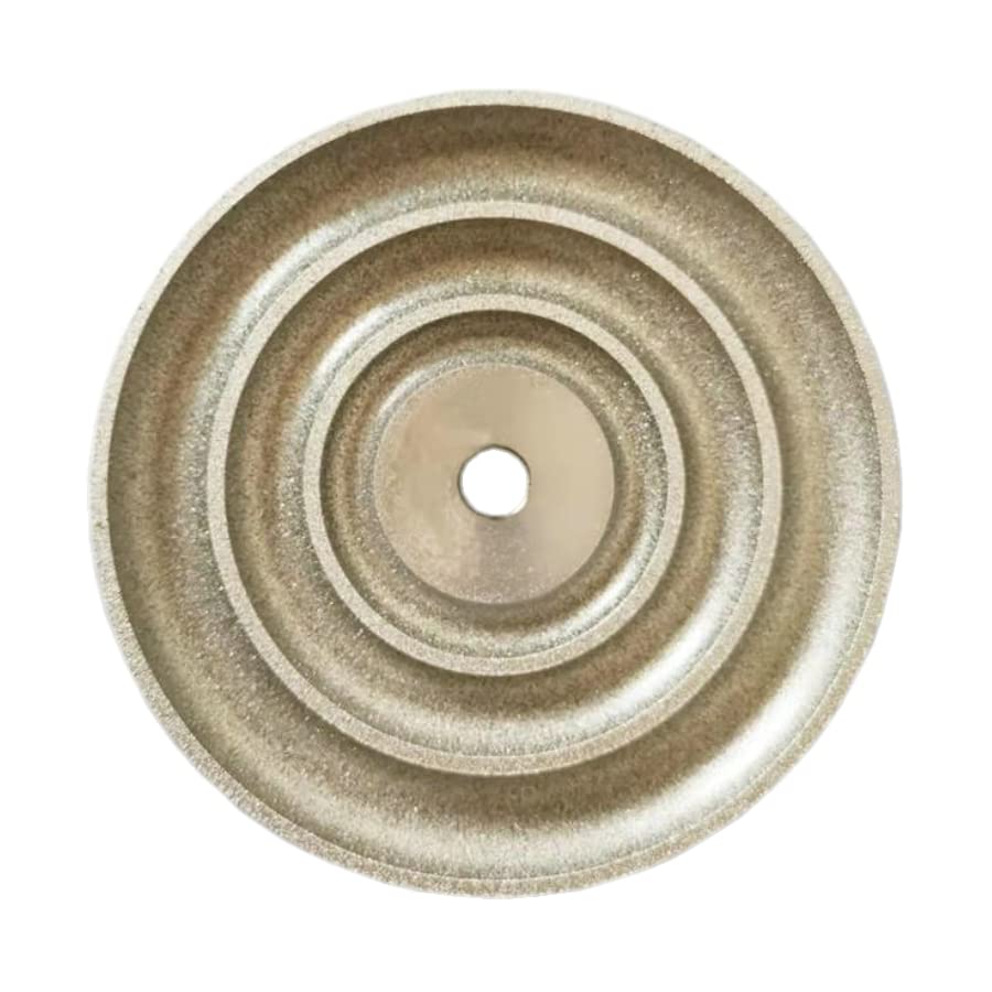 3 Slot Diamond Grinding Disc Diameter 150MM 12.7MM Hole Ring Surface Grinding Disc Gemstone Jade Jewelry Emerald Polishing Wheel (1500 Grit)