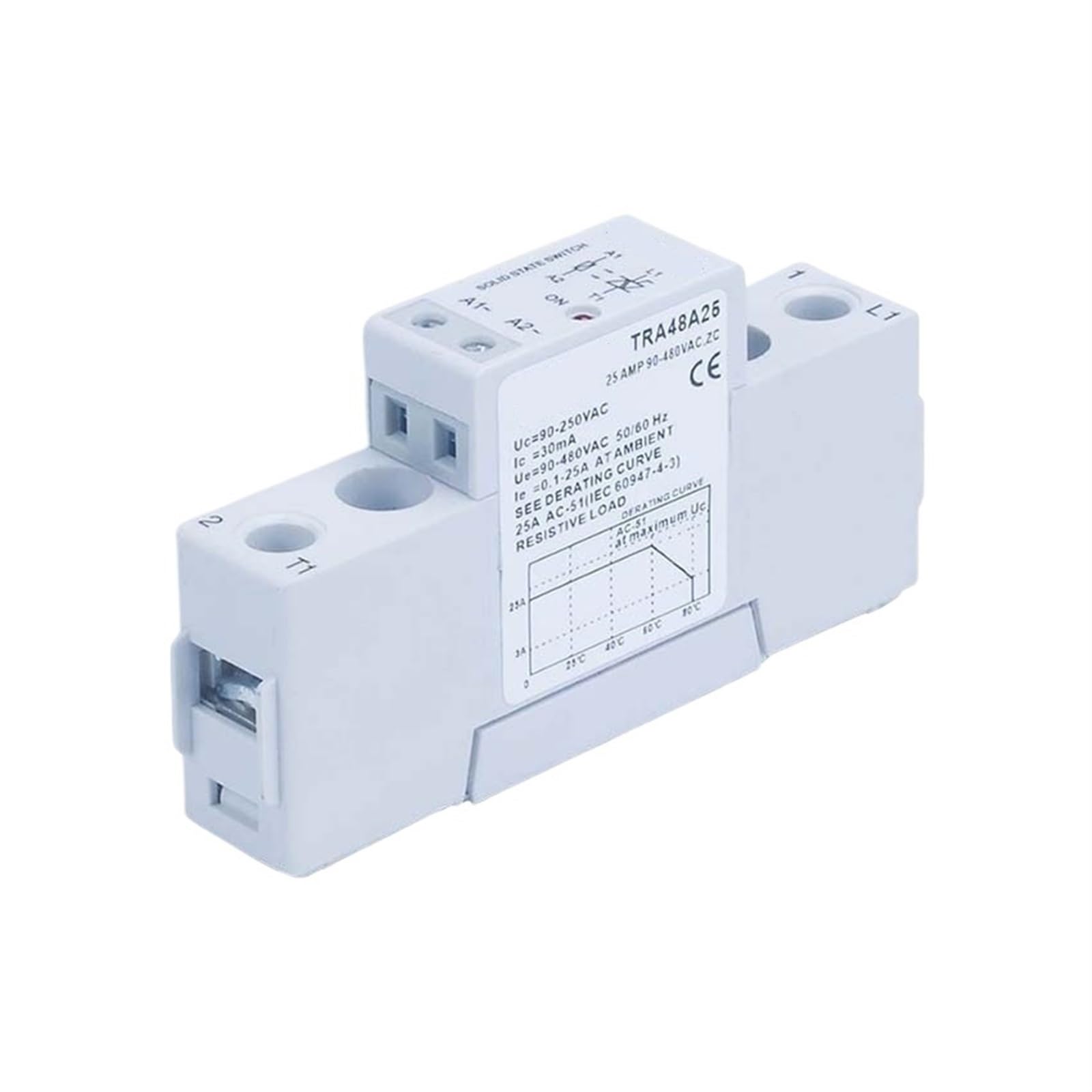 Relais statique SSR TRA48A25 solution contre l'usure des contacteurs mécaniques AC 25A