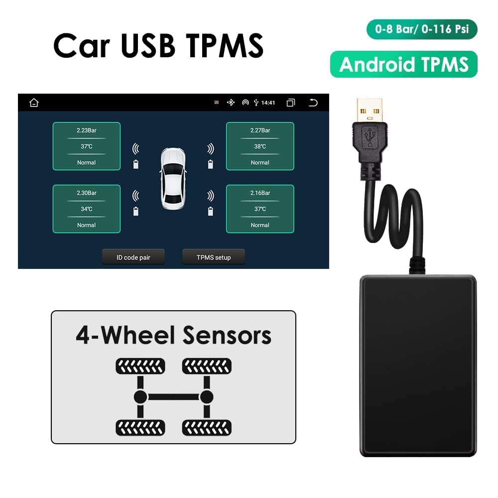 TPMS para navegación GPS de radio Android Ossuret