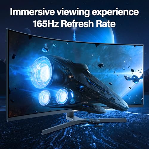 Gawfolk 34 inch ultrawide Curved Gaming Monitor, 1500R Curvature 165hz Refresh Rate UWQHD 3440x1440, Curved Computer Screen with FreeSync and Eye Care Technology, Liftable Stand,Wall Mount Compatible - Image 6