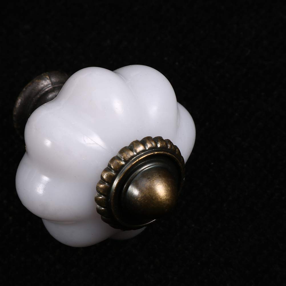 Klamki do drzwi, ceramiczne klamki do drzwi, uchwyt do szafki, 12 szt. Ceramiczne gałki Uchwyt okrągłe gałki do szuflad Ceramiczna klamka do drzwi do mebli szafkowych Dekoracja wnętrz kuchennych