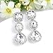 EVER FAITH Women's Austrian Crystal Fashion Bridal Teardrop Dangle Earrings