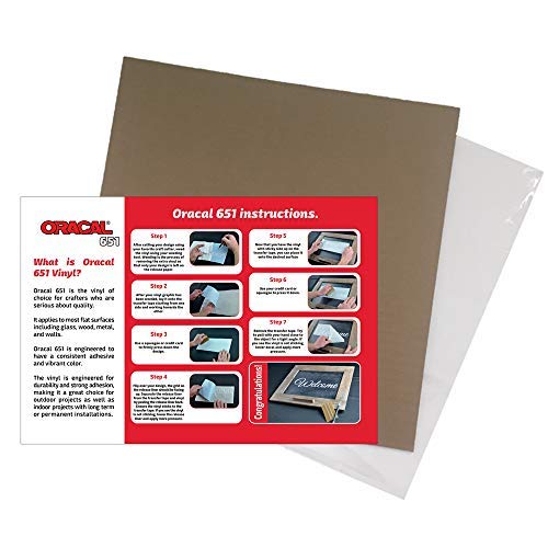 Oracal 651 Popular Pack - Adhesive Craft Vinyl For Cricut, Silhouette, Cameo, Craft Cutters, Printers, And Decals ((63) Sheets) #TOP3
