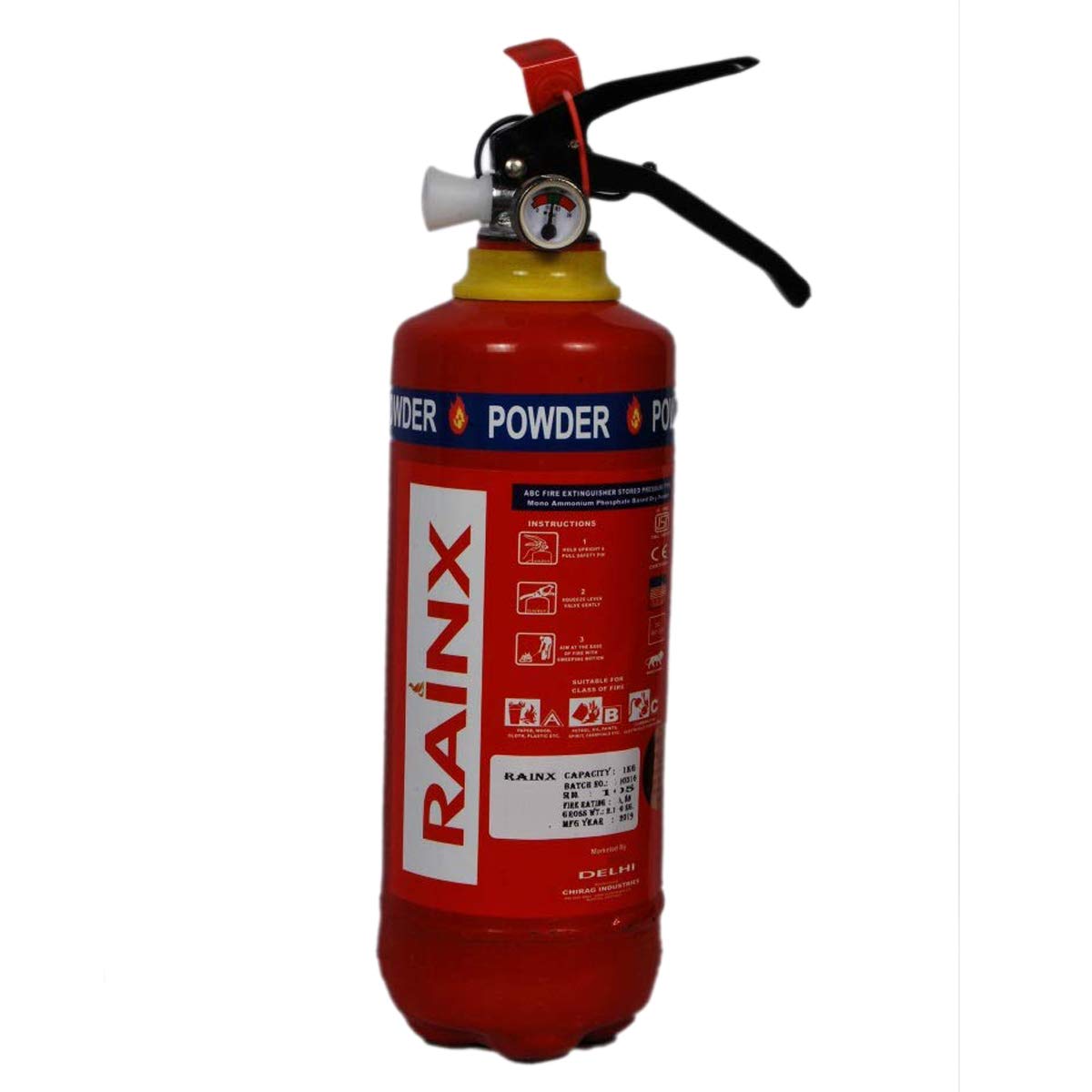 Rainx ABC Fire Extinguisher 1kg Pack of 4