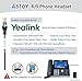 Arama Yealink Headset with Microphone Noise Cancelling, RJ9 Telephone Headsets for Office Phones Compatible with Yealink T20P T21P T26P T23G T46G T48G T42S T46S Avaya 1608 9608 9611 Grandstream Phones