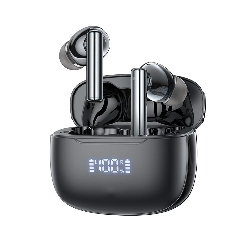 Ear Buds Wireless Bluetooth 5 3 Headphones Low Latency Earbuds Stereo Earphones with Microphone Active Noise Cancelling Hi-Fi