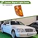 HOPESPANNER No.1248260143 Corner Signal Light Cover for Mercedes-Benz W124 1984-1996 Waterproof Yellow Right Corner Light Lamp Lens Plastic 1 Pc