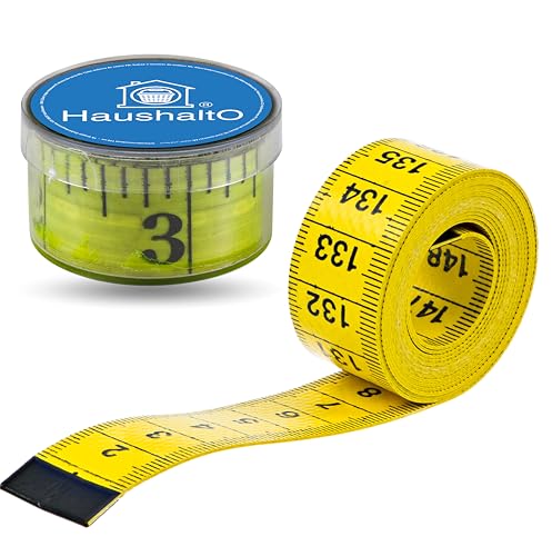 2 in 1 - Maßband 150 cm - Präzises Messen - Schneidermaßband cm + INCH Massband - Aufbewahrungsbox