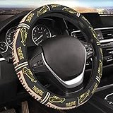 🚗 Sécurité accrue : La housse de volant s'adapte étroitement au volant pour une meilleure adhérence sur le volant vous permettant de mieux contrôler la route.