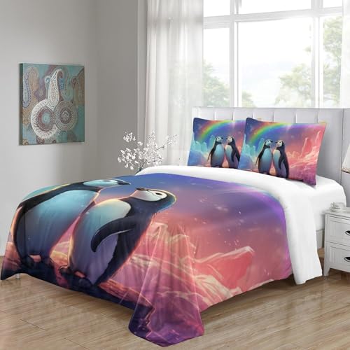 Housse de couette pingouin zippée pour changer son lit sans effort - 5