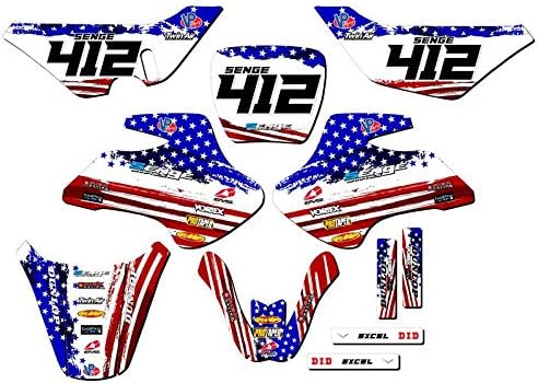 2000-2006 JR 50 Merica USA Senge Graphics Complete Kit Compatible with Suzuki