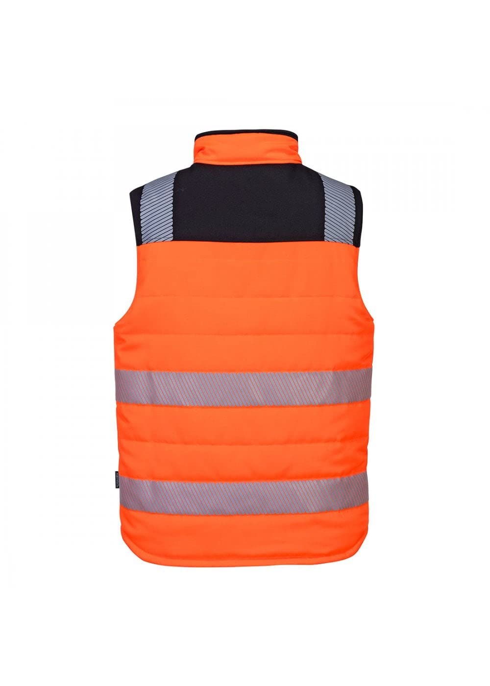 Portwest Mens PW3 Reversible Hi-Vis Safety Body Warmer (XL) (Orange/Black)
