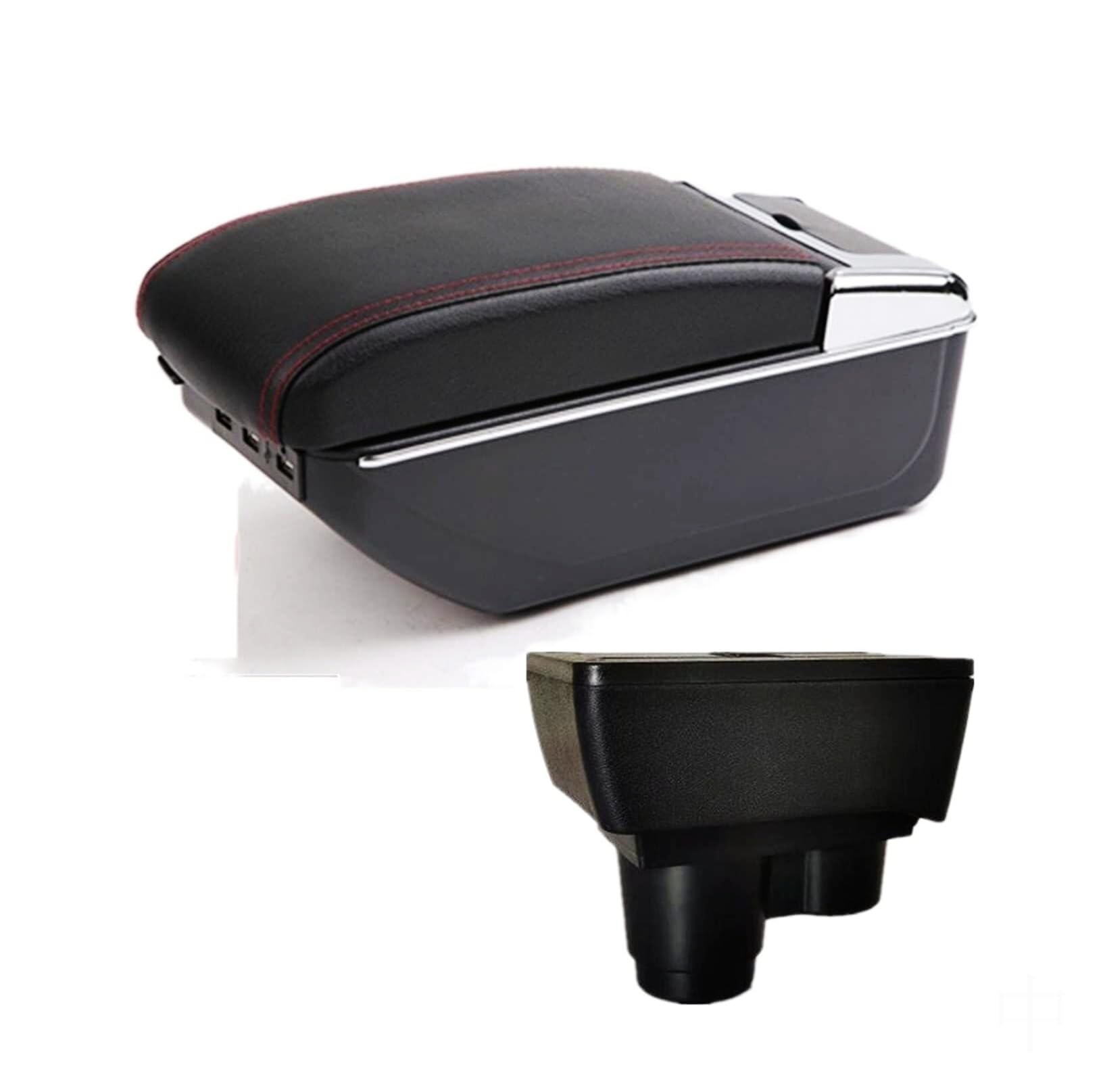 GTDTKGANAK Storage Box For Dacia For Duster 2018-2022 Center Console Armrest Storage For Box with USB(C1 7usb)