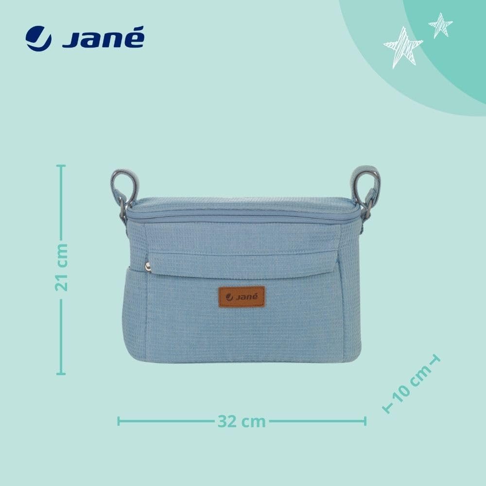 Jané - Borsa organizer per passeggino, universale, con scomparti e tasca anteriore, con tracolla
