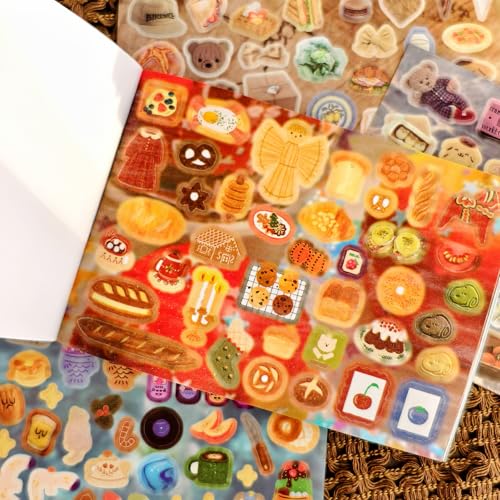 Image of Japanese Kawaii Sticker Book, 30 Sheets, 800 Pieces, INS Style Cute Cartoon Animals, Waterproof for Journaling, Scrapbooking, Planners (2 in 1)