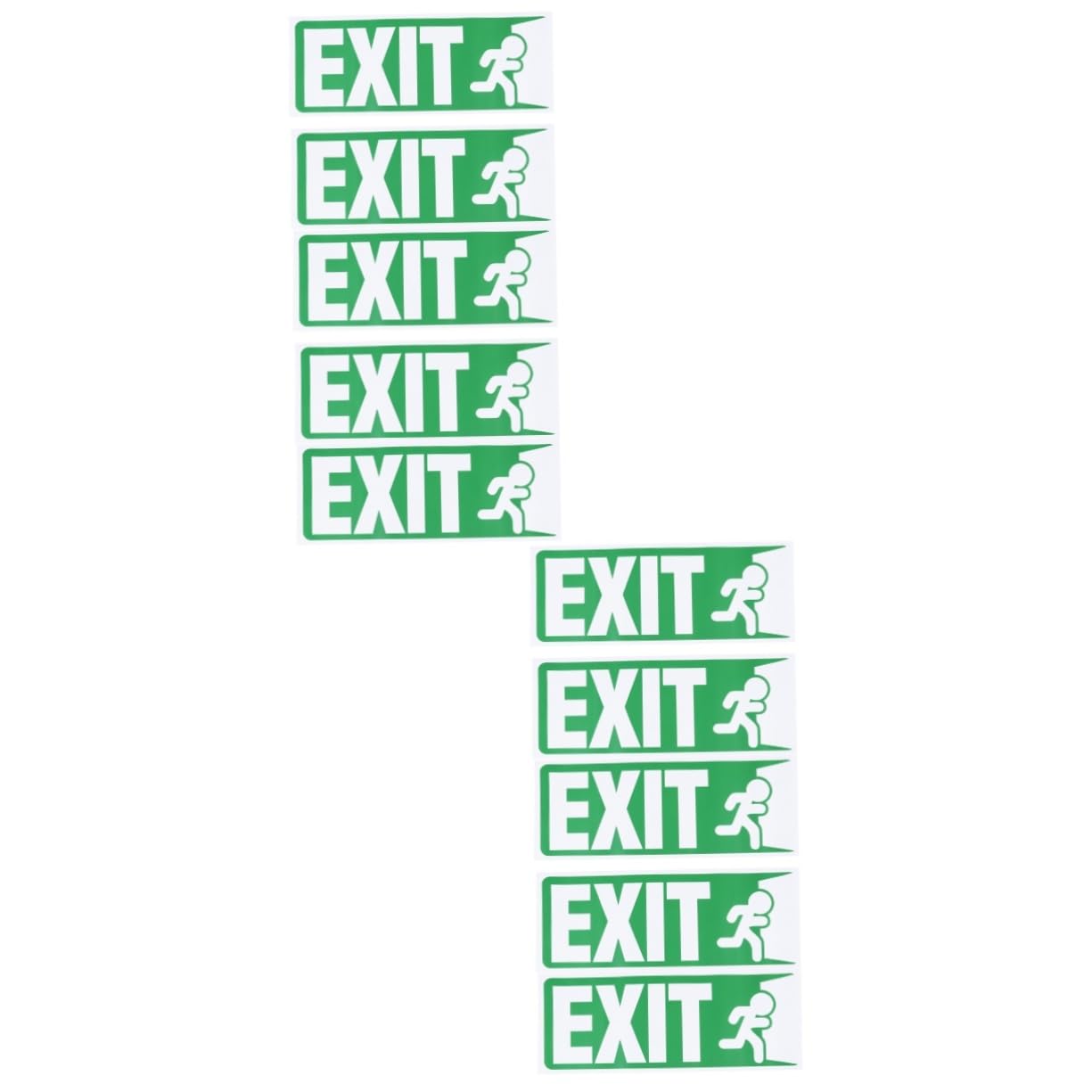 Autocollants de porte Exit Hemobllo de 10 pièces pour la signalisation