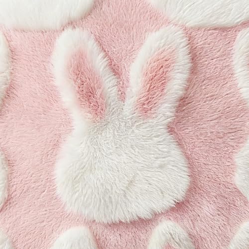 Housse de coussin en peluche lapin décorative pour canapé chic - 8
