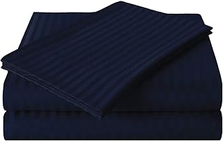 Super King Size 3 Piece Fitted Sheet Set, Breathable & Cooling Bedding by 1100TC Yarn-Dyed Weaving Ultra Soft Microfiber, ...